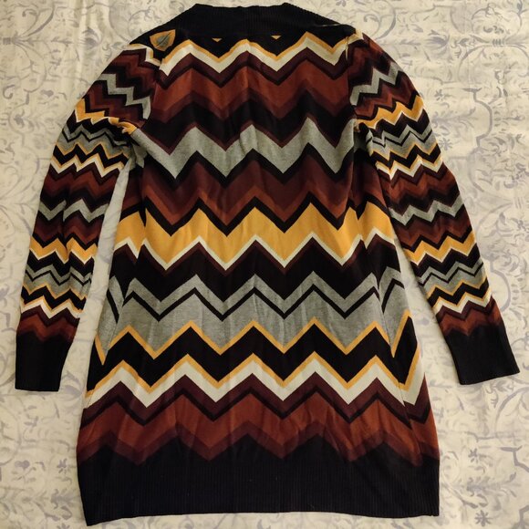 Missoni for Target Zig Zag/Chevron Long Cardigan SZ M - Picture 2 of 5